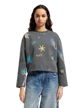 Sweatshirt in Anthrazit